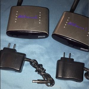AV Transmitter Wireless Video Audio Sender Receiver IR Remote 2.4G